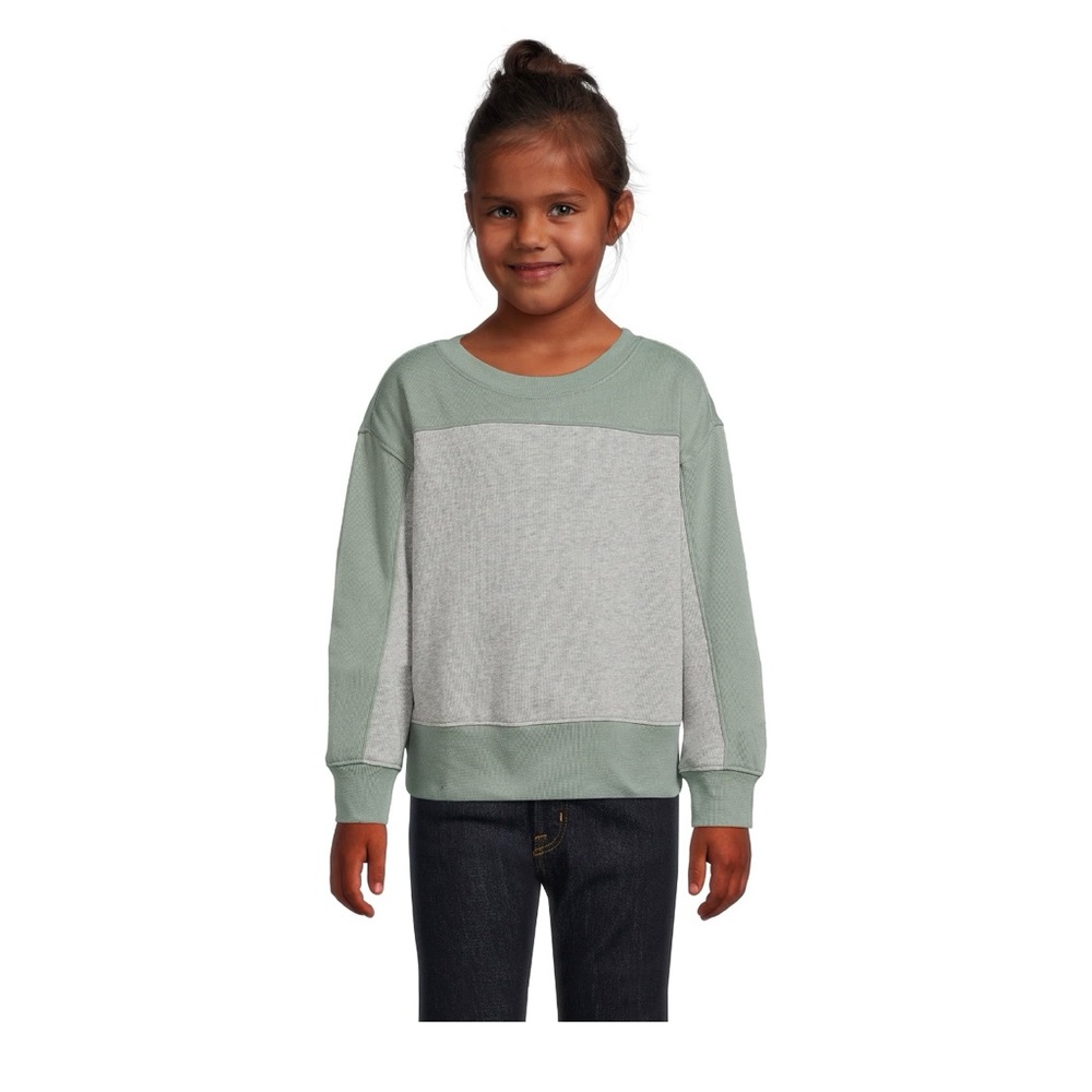 Athletic Works Girls Fleece Sweatshirt; Size:XL; Color: Green River